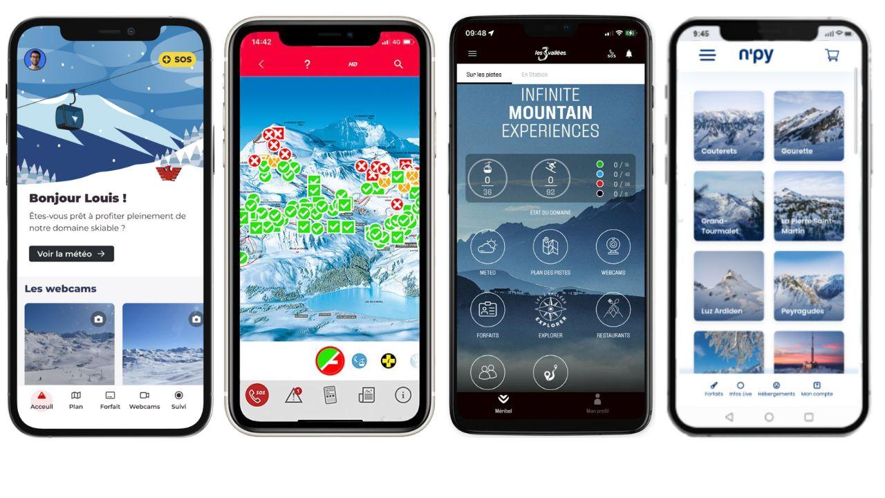 les applications officielles des stations de ski